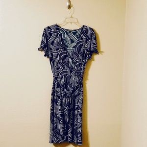 Apt. 9 Stretch Navy & White Dress